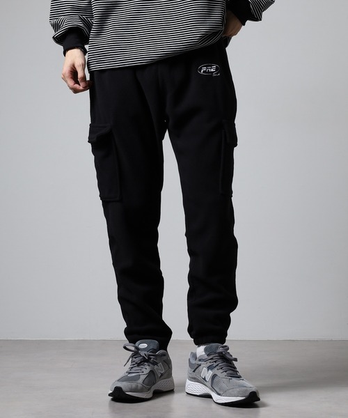 FUNALIVE（ファンアライブ） カーゴパンツ フリース ワンポイント ロゴ