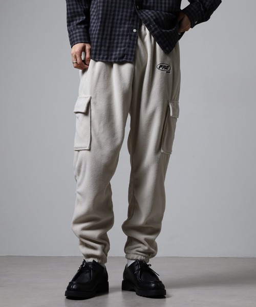 FUNALIVE（ファンアライブ） カーゴパンツ フリース ワンポイント ロゴ