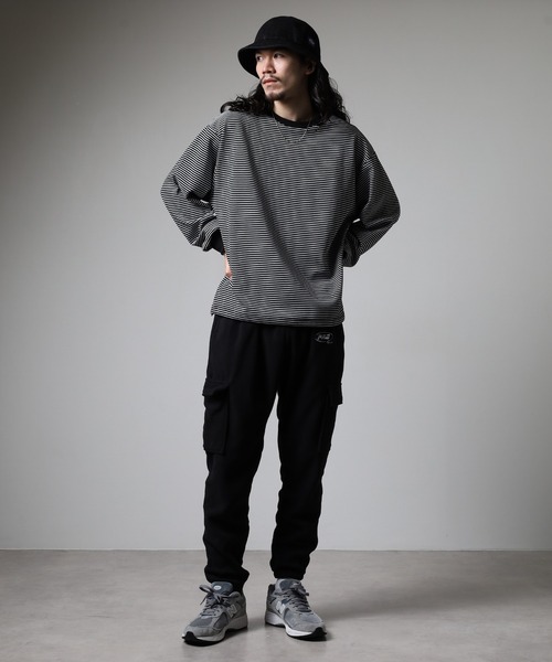 FUNALIVE（ファンアライブ） カーゴパンツ フリース ワンポイント ロゴ