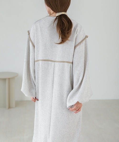 「Bab」 長袖ワンピース S ベージュ レディース_画像5