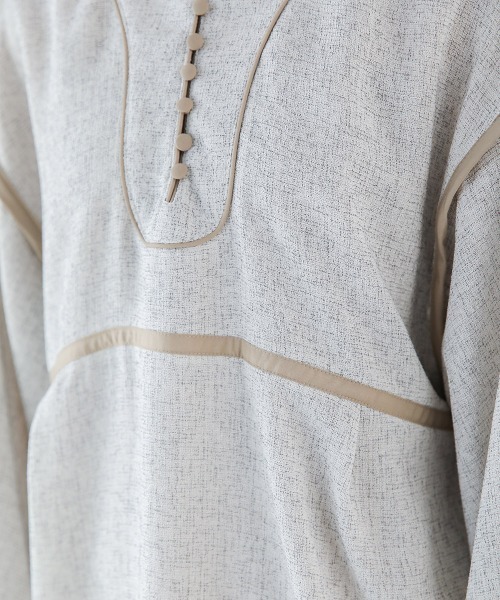 「Bab」 長袖ワンピース S ベージュ レディース_画像6