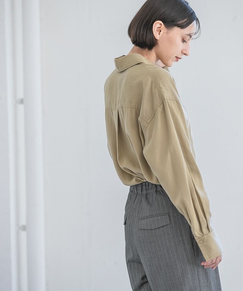 「A part by」 長袖シャツ FREE カーキ レディース_画像7