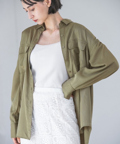 「A part by」 長袖シャツ FREE カーキ レディース_画像8