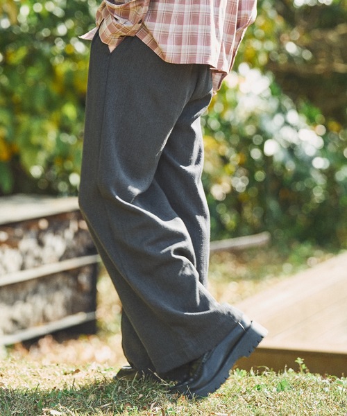 Smokey John's 極太スラックス 80s Smokey Joe's 2 Tuck Plaid Slacks | VOSTOK