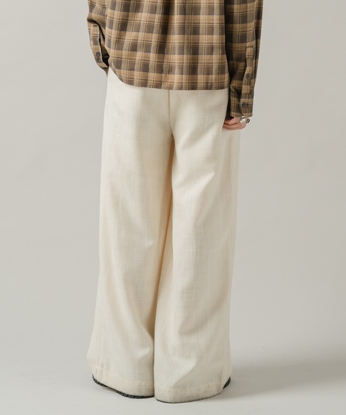 Casper John（キャスパージョン） スラックス Imitation linen semi