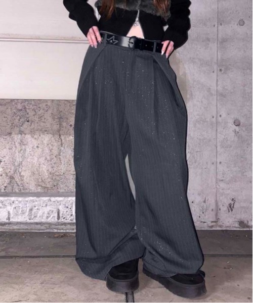 その他 Zach sedacle girl（セダクルガール） スラックス パンツ グリッタータック
