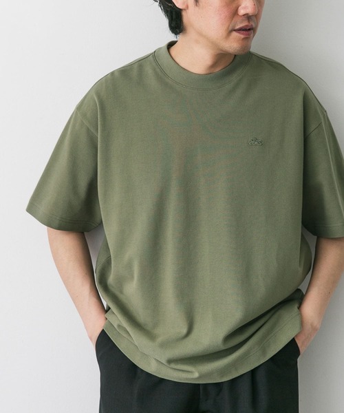 「LACOSTE」 半袖Tシャツ 4 カーキ メンズの画像