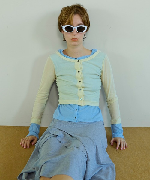Maison special Top/2WAYネックバイカラーコンフィートップ MAISON SPECIAL(メゾンスペシャル)｜2WAY Neck Bicolor Comfort Top