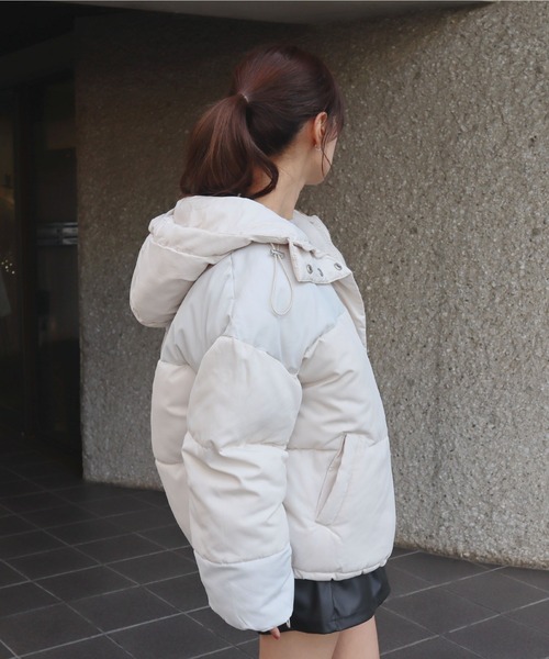 CECIL McBEE（セシルマクビー） ダウンコート ダウンジャケット 配色