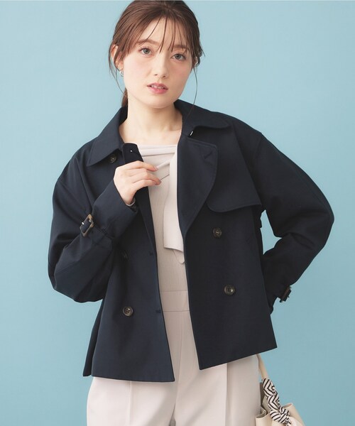 indexショート丈コート美品 index（インデックス） トレンチコート コート キャンディスリーブ
