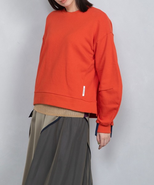 「MARECHAL TERRE」 スウェットカットソー MEDIUM オレンジ レディース_画像2
