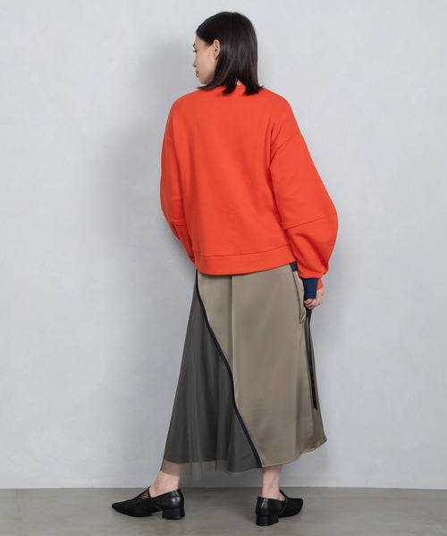 「MARECHAL TERRE」 スウェットカットソー MEDIUM オレンジ レディース_画像4