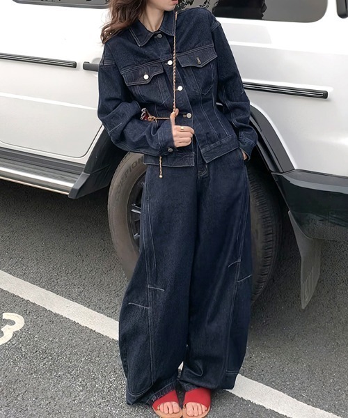 「FAVORITO」 セットアップ X-LARGE ブルー レディース