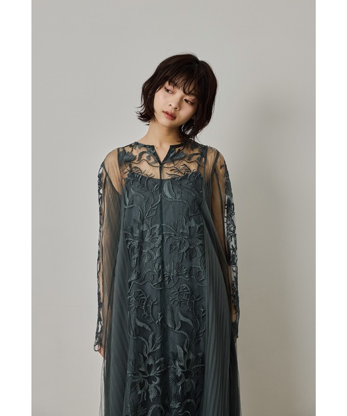 「niana」 長袖ワンピース M グレー レディースの画像