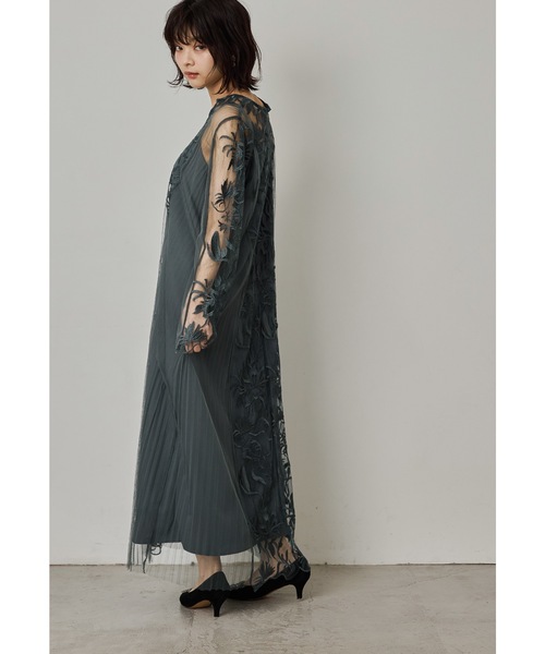 「niana」 長袖ワンピース M グレー レディースの画像