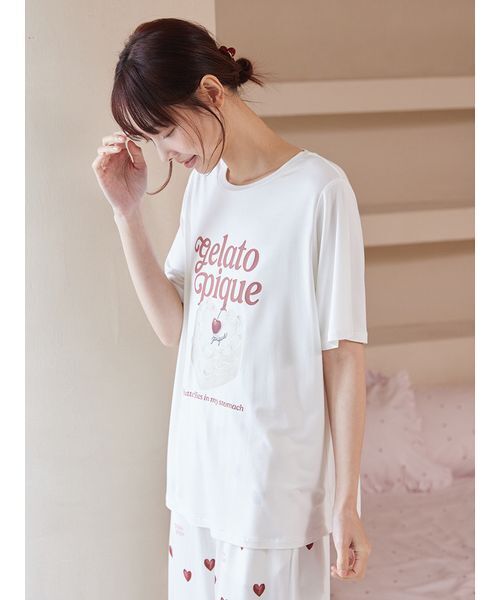 gelato pique（ジェラートピケ） パジャマ ルームウェア 「接触冷感