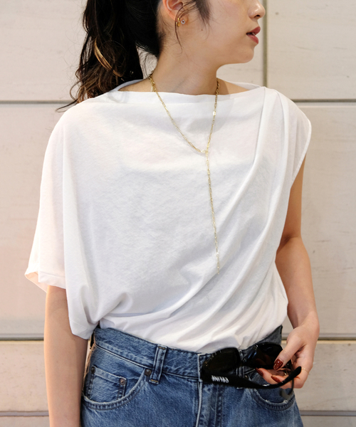 AP STUDIO tシャツ 半袖 アシンメトリープルオーバー レディース