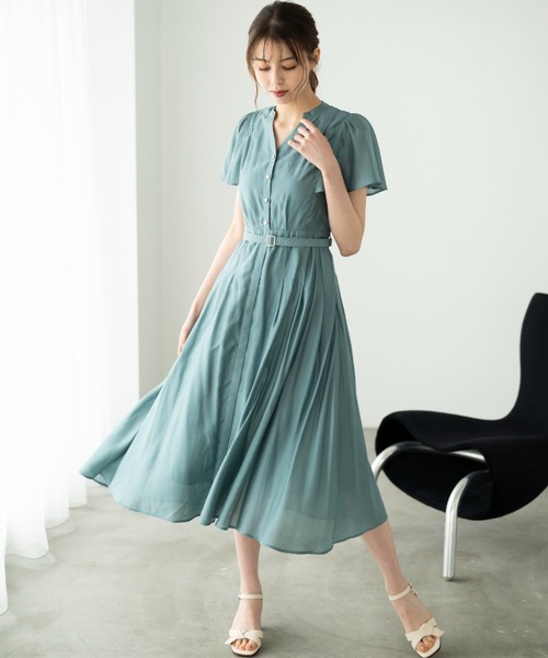 「MISCH MASCH」 ノースリーブワンピース M ブルー レディース_画像3