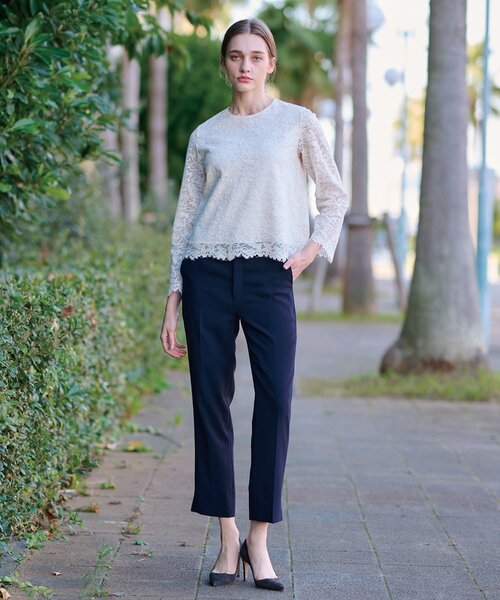「DRESSTERIOR」 長袖チュニック 34 ホワイト レディース_画像3