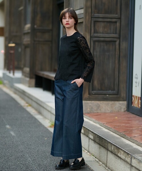 「DRESSTERIOR」 長袖チュニック 34 ホワイト レディース_画像5