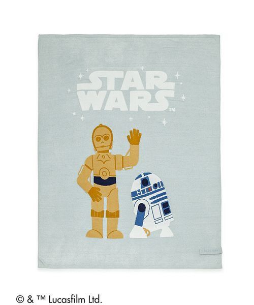 新作　ジェラートピケ　スターウォーズ　C-3PO R2-D2 マルチカバー gelato pique Sleep ベッド 寝具 「STAR WARS」「Sleep」ジャガード