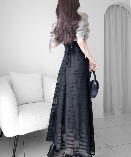 「mily bilet」 ドッキングワンピース X-LARGE パープル レディース_画像3