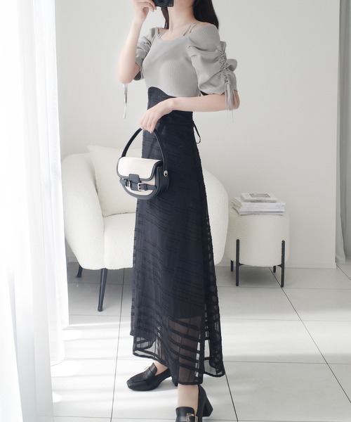 「mily bilet」 ドッキングワンピース X-LARGE パープル レディース_画像4