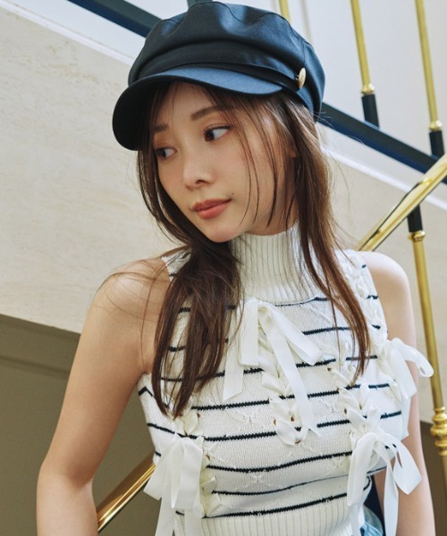 スナイデル　メタルボタンキャスケット　新作 SNIDEL（スナイデル） 帽子 キャスケット レディース メタルボタン
