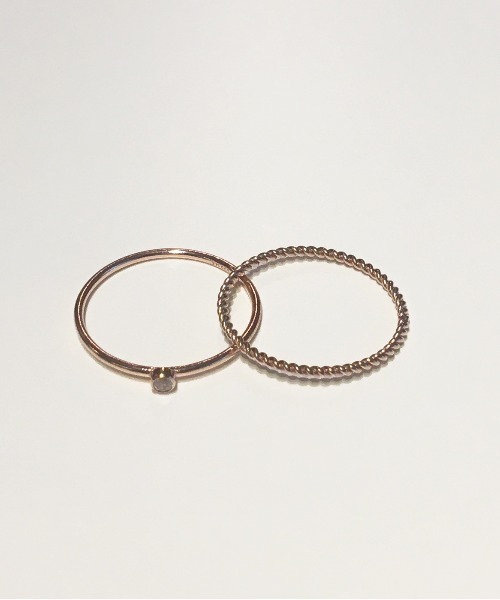 Newport（KEEN） 指輪 リング Twisted Ring set 14Kゴールドフィルド