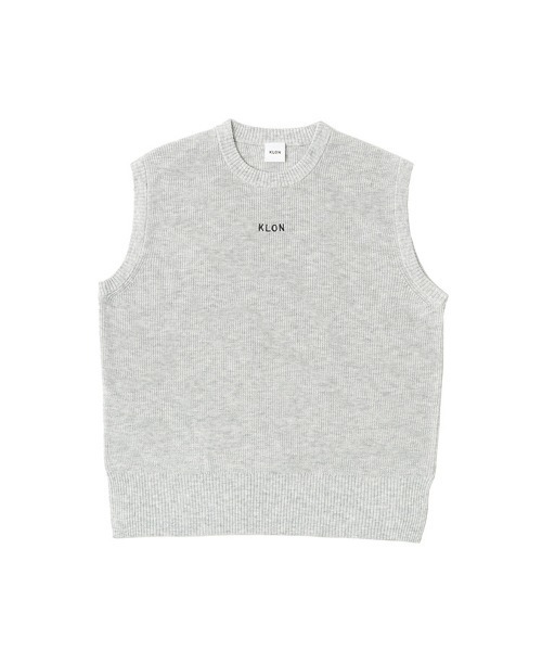 ロゴを ニット KLON KNIT RIB-VEST LOGO MOTTLED GRAY ZOZOTOWN PayPayモール店 - 通販 - PayPayモール えています