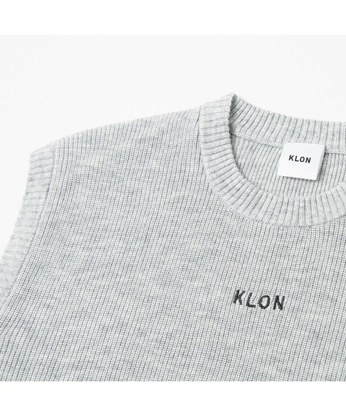 ロゴを ニット KLON KNIT RIB-VEST LOGO MOTTLED GRAY ZOZOTOWN PayPayモール店 - 通販 - PayPayモール えています