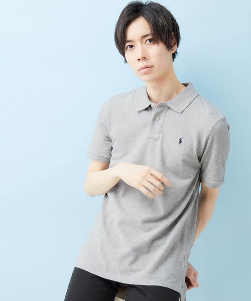 ラルフローレン　半袖ポロシャツ　日本サイズ：Ｍサイズ　グレーカラー POLO RALPH LAUREN（ポロ・ラルフローレン） ラルフローレン