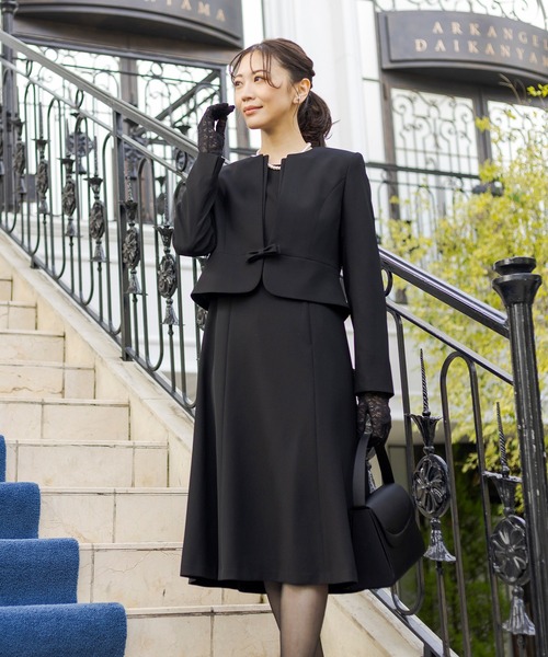 【未使用品】セットアップワンピース　 礼服喪服セレモニースーツ（コサージュなし） AIMER セットアップ 「喪服・礼服・WEB限定」マシン