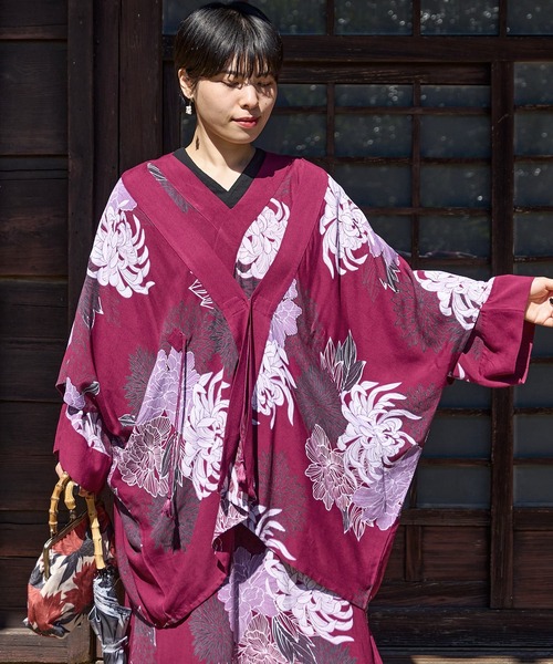【上品】 カヤ カーディガン 「カヤ」夏菊 浴衣ならいUV羽織 レディース 着物・浴衣