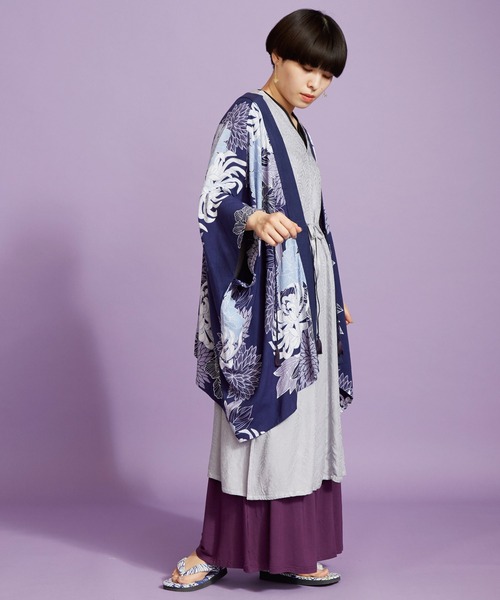 菊文様 ならい カーディガン 羽織り 花柄 現代和装 レディース 紫外線対策 和服 着物 日本 和柄 和風 着物 京都 浅草 浴衣 母の日 倭物やカヤ Favolic Amazon.co.jp: 菊文様 ならい カーディガン 羽織り 花柄 現代
