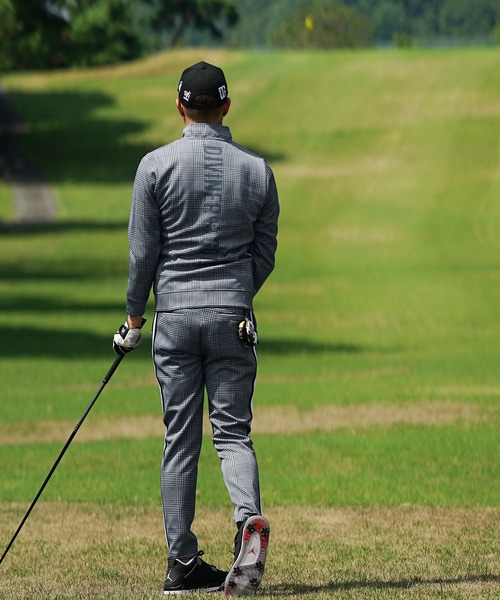 希少 DIVINER GOLF セットアップ 千鳥 ブルゾン ジャージ DIVINER GOLF】 ゴルフウェア セットアップ メンズ ゴルフパンツ