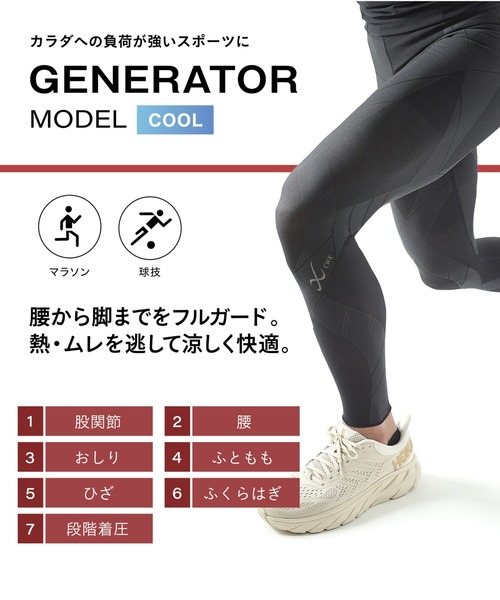 CWX GENERATOR メンズ レギンス S CW-X レギンス メンズ スポーツタイツ ジェネレーターモデル