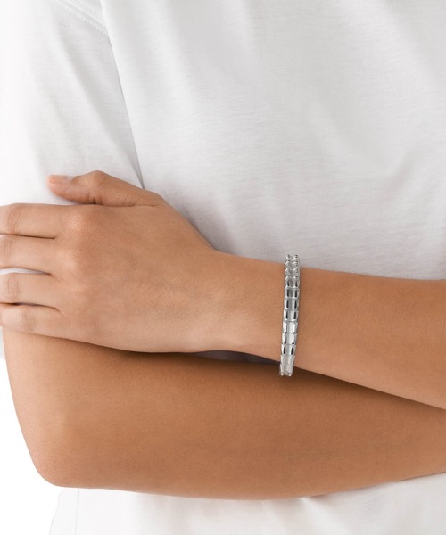 DIESEL バングル ブレスレット DIESEL ブレスレット ディーゼル アクセサリー メンズ シルバー