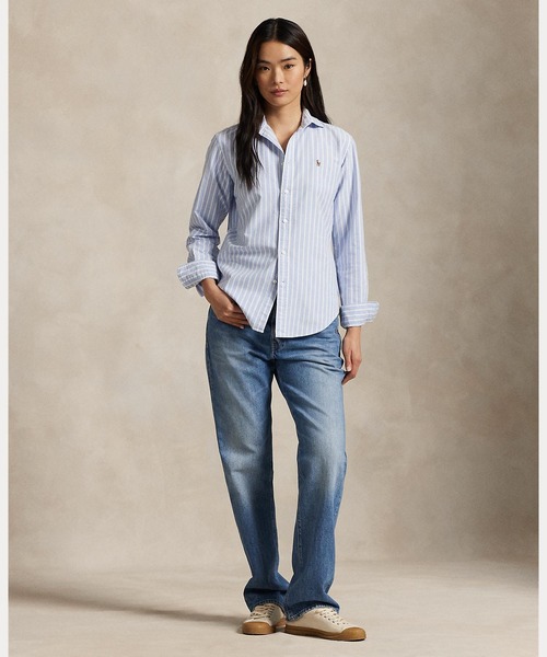 Polo Ralph Lauren クラシックフィットオックスフォードシャツ　S クラシック フィット ストライプド オックスフォード シャツ | ラルフ