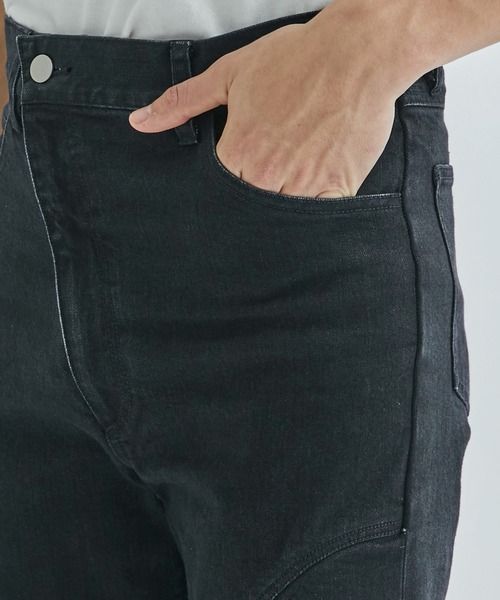 MUKAI ジーンズ 「MUKAI」LAYERED SLIM DENIM PANTS メンズ MUKAI ジーンズ 「MUKAI」LAYERED SLIM DENIM PANTS メンズ