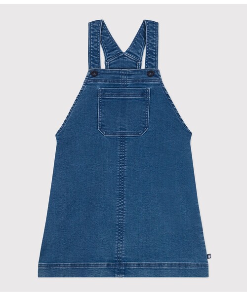 PETIT BATEAU（プチバトー） ワンピース デニムジャンパースカート 