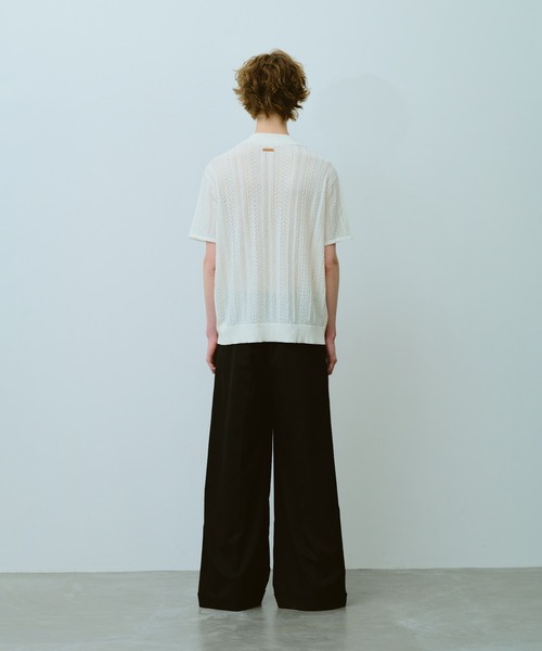 Camphor wood スラックス 2tuck wide baggy slacks / 2タック