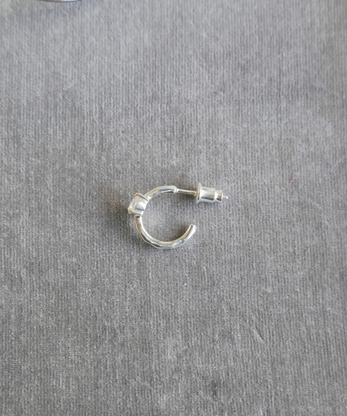 e.m. フープ ピアス SILVER925ジルコニアフープピアス/レディース/メンズ/ギフト
