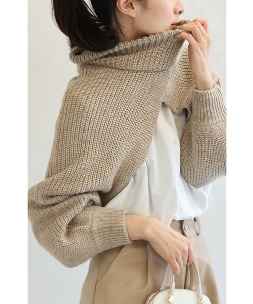 cawaii ニット セーター ショート丈ボレロニットとベーシック