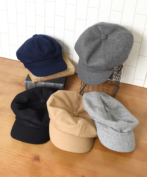 未使用★フェルトキャスケット ハット キャメル サイズ調整可　キャスケット 帽子 キャスケット フェルトキャスケット レディース : ZOZOTOWN Yahoo
