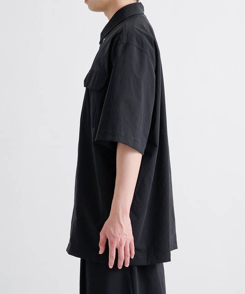 ATON シャツ 「ATON/エイトン」別注 STRETCH WOOLY NYLON S/S