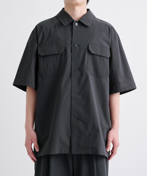 ATON ミリタリーシャツ　ジャケット エイトン ATON シャツ 「ATON/エイトン」別注 STRETCH WOOLY NYLON S/S