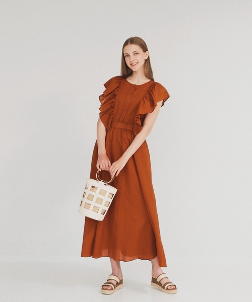 mirem（ミレム） ワンピース Wave lawn soccer one-piece : ZOZOTOWN