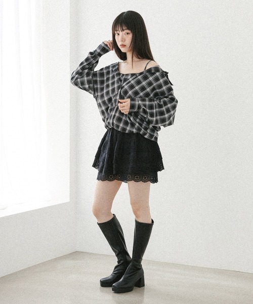 【Heather：ブーツ：未使用品】 Heather ヘザー ストレッチポインテッドブーツ Lサイズ（24cm