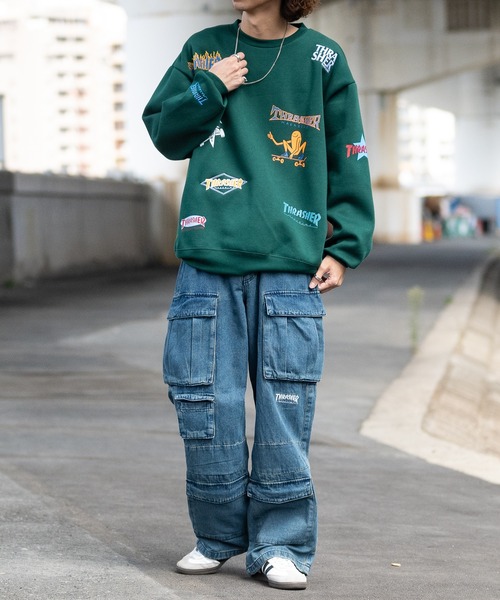 THRASHER（スラッシャー） ワイドパンツ ジーンズ 「3」「THRASHER